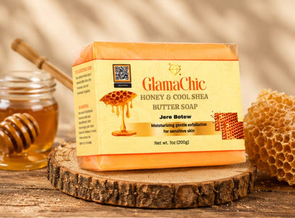 HONEY & COOL SHEA BUTTER SOAP (2 BARS)
